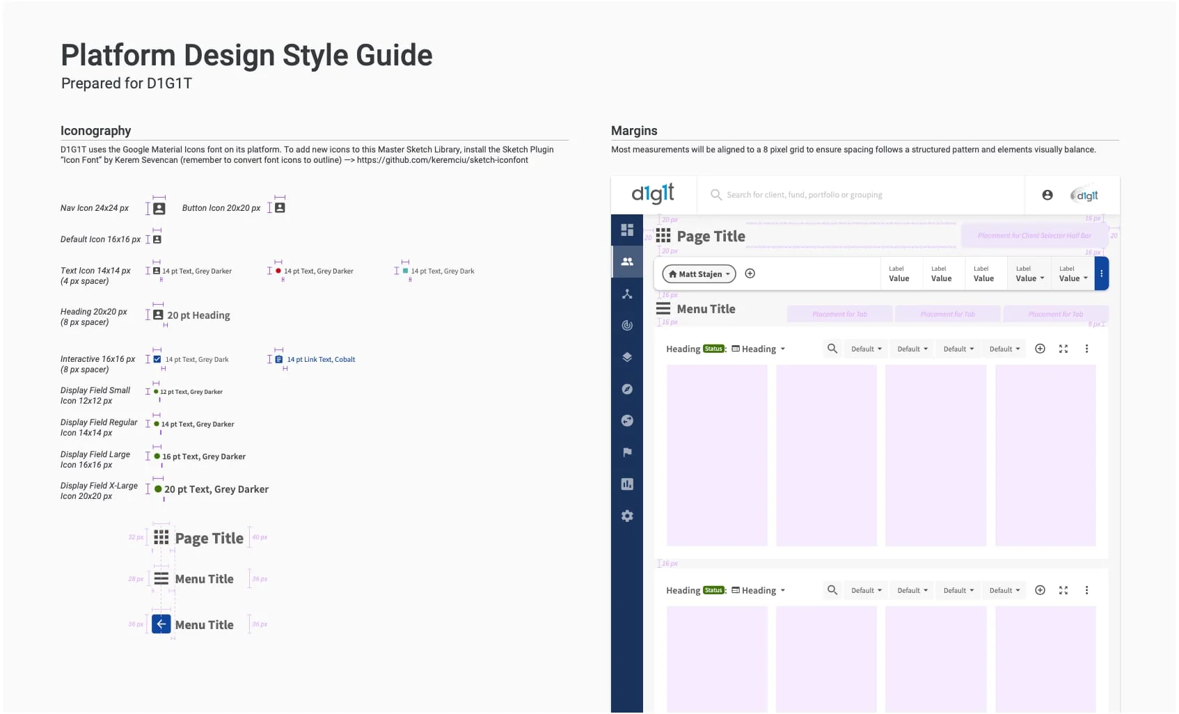 Design system style sheet 2